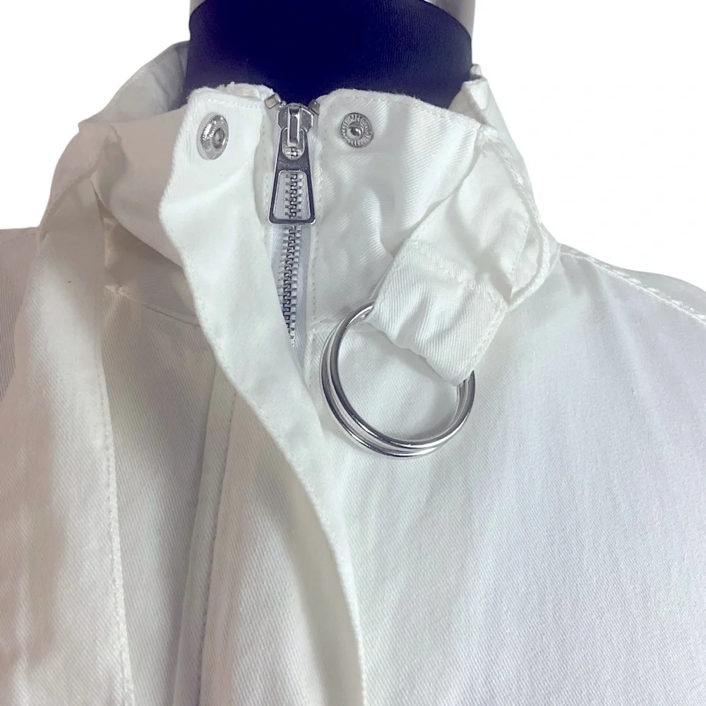 Excuse Vintage Oversized Cotton Cropped Women's Jacket Plus Size Dead Stock Nwot